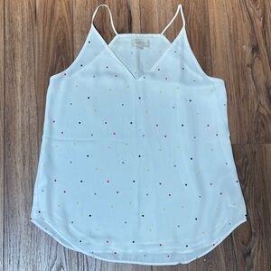 LOFT Multicolored Polka Dot Camisole